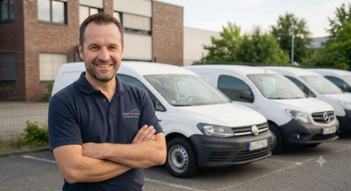 Flottenmanager prüft Live-Fahrzeugdaten und Compliance-Berichte in Commander